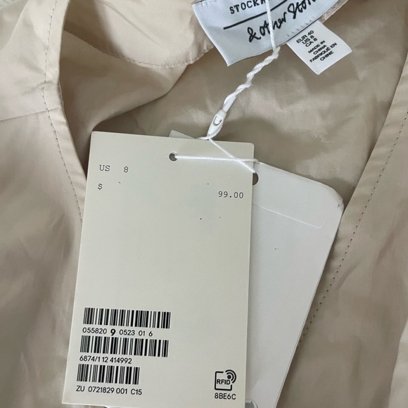 & Other Stories Cream Wrap Dress - Picture 6 of 11